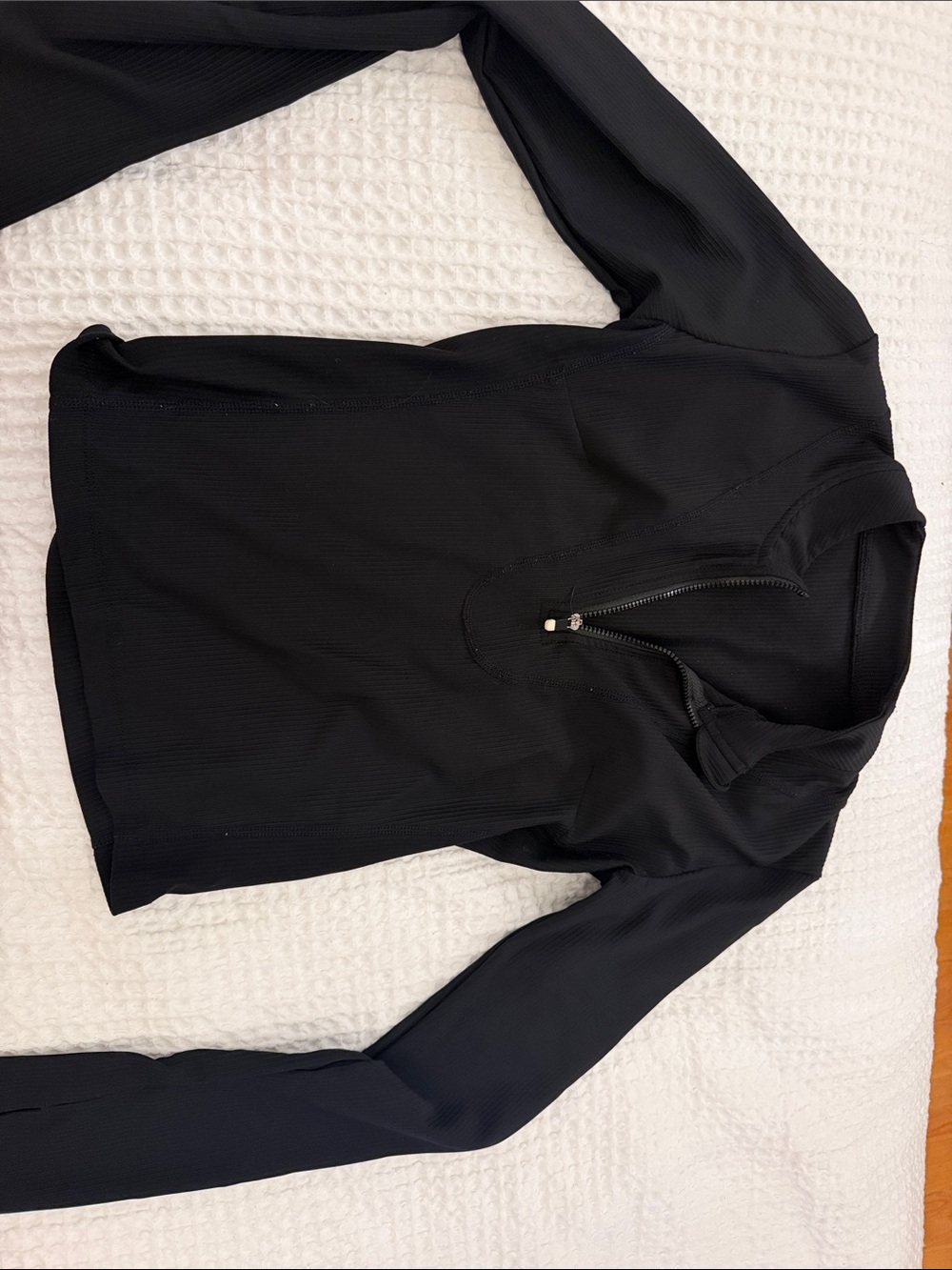 Women's Black Quarter-Zip Utility Jacket